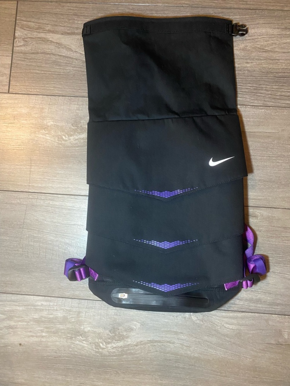 EUC Nike Mog Volt RARE COLOR Expandable Backpack Purple/Black Sporty